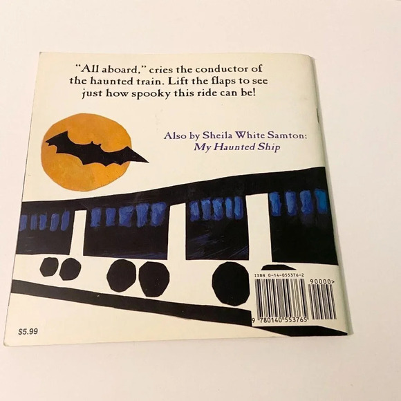 Vintage 1995  Lift the Flap Book My Haunted Train by Sheila White Samton - Picture 2 of 14